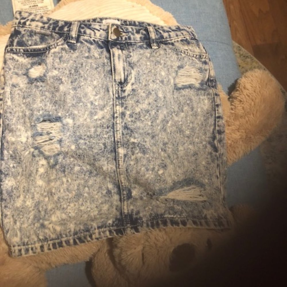 Blue jean skirt